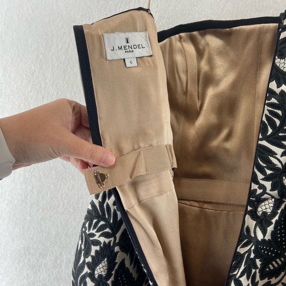 J Mendel Strapless Drape Waist Sheath‎ Dress Size 6 NWT - Picture 10 of 11